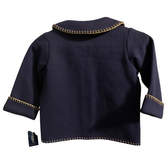 Sonoma Life+Style Size 12 months Button-up Jacket Appliqué Mouse, Pumpkins - Picture 2 of 3